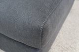 HALLE N6 DARK GREY FABRIC OTTOMAN