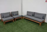 JEANNIE TEAK 3PCE OUTDOOR SETTING