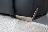 HAMISH BLACK LEATHER ELECTRIC CORNER LOUNGE SUITE