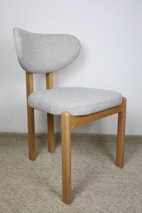 SEB LIGHT GREY FABRIC DINING CHAIR