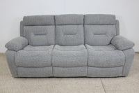 JAMIE GREY FABRIC ELECTRIC 3 SEATER