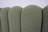 SHAE GREEN BOUCLE KING BED