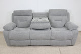 JAMIE GREY FABRIC ELECTRIC 3 SEATER