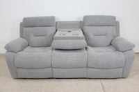 JAMIE GREY FABRIC ELECTRIC 3 SEATER