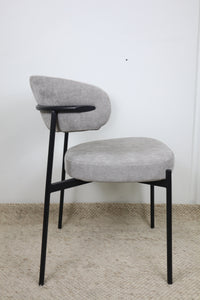 WADE GREY FABRIC DINING CHAIR