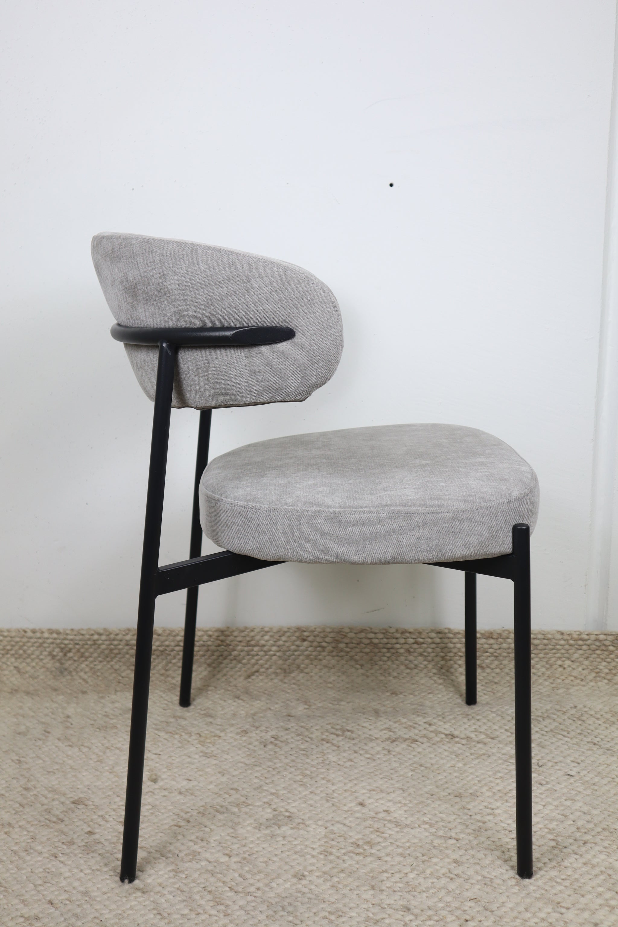 WADE GREY FABRIC DINING CHAIR