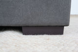 HALLE N6 DARK GREY FABRIC 2 SEATER