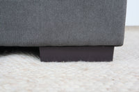 HALLE N6 DARK GREY FABRIC 2 SEATER