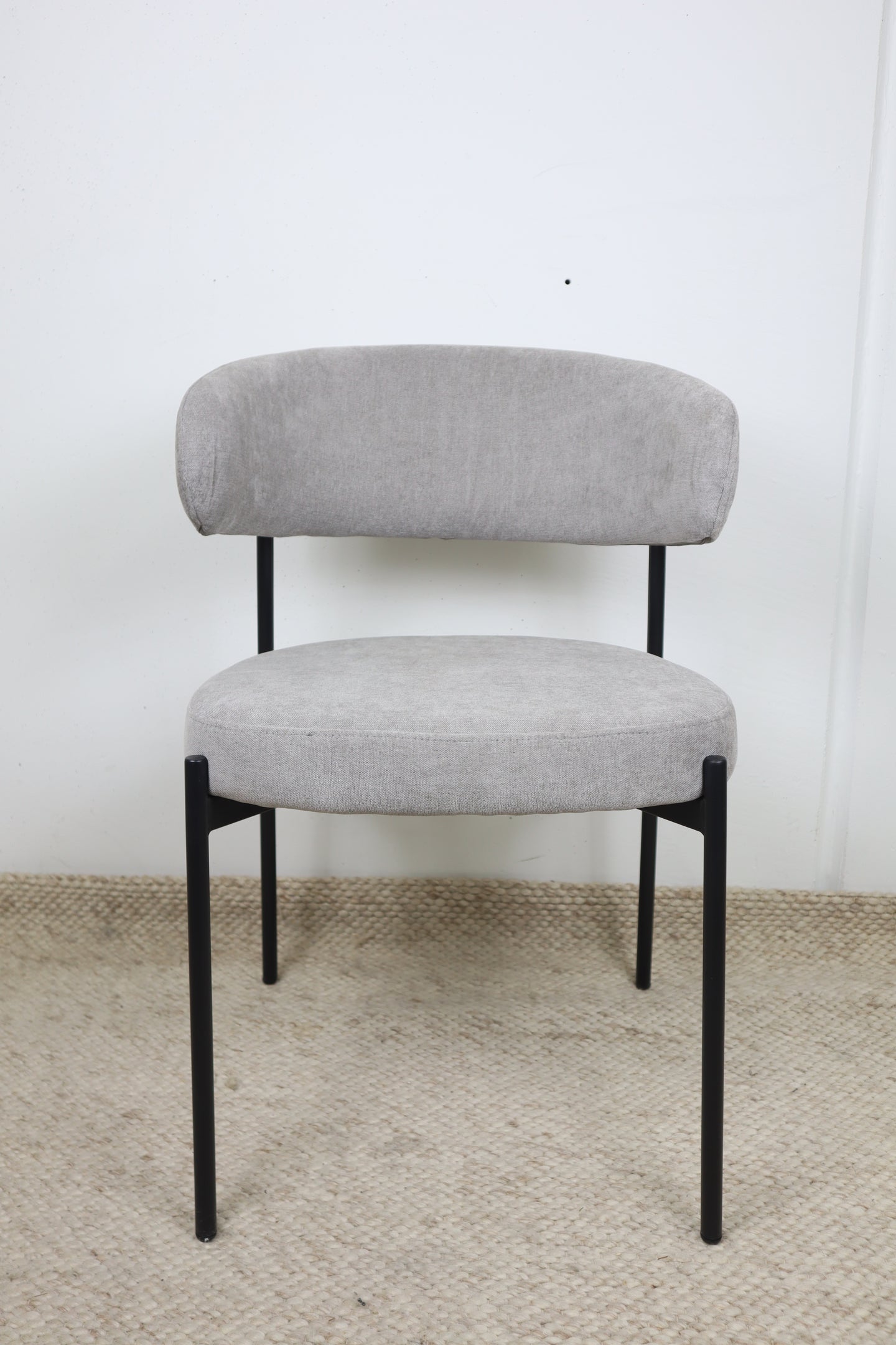 WADE GREY FABRIC DINING CHAIR
