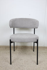 WADE GREY FABRIC DINING CHAIR