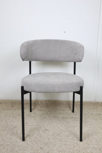 WADE GREY FABRIC DINING CHAIR