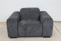 NOAH CHARCOAL FABRIC ELECTRIC RECLINER