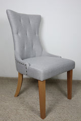 LUCY LIGHT GREY FABRIC DINING CHAIR