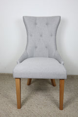 LUCY LIGHT GREY FABRIC DINING CHAIR