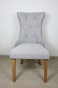 LUCY LIGHT GREY FABRIC DINING CHAIR