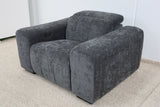 NOAH CHARCOAL FABRIC ELECTRIC RECLINER
