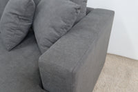 HALLE N6 DARK GREY FABRIC 2 SEATER