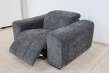 NOAH CHARCOAL FABRIC ELECTRIC RECLINER