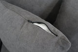 HALLE N6 DARK GREY FABRIC 2 SEATER