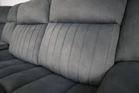 PAYTON DARK GREY FABRIC ELECTRIC CORNER LOUNGE
