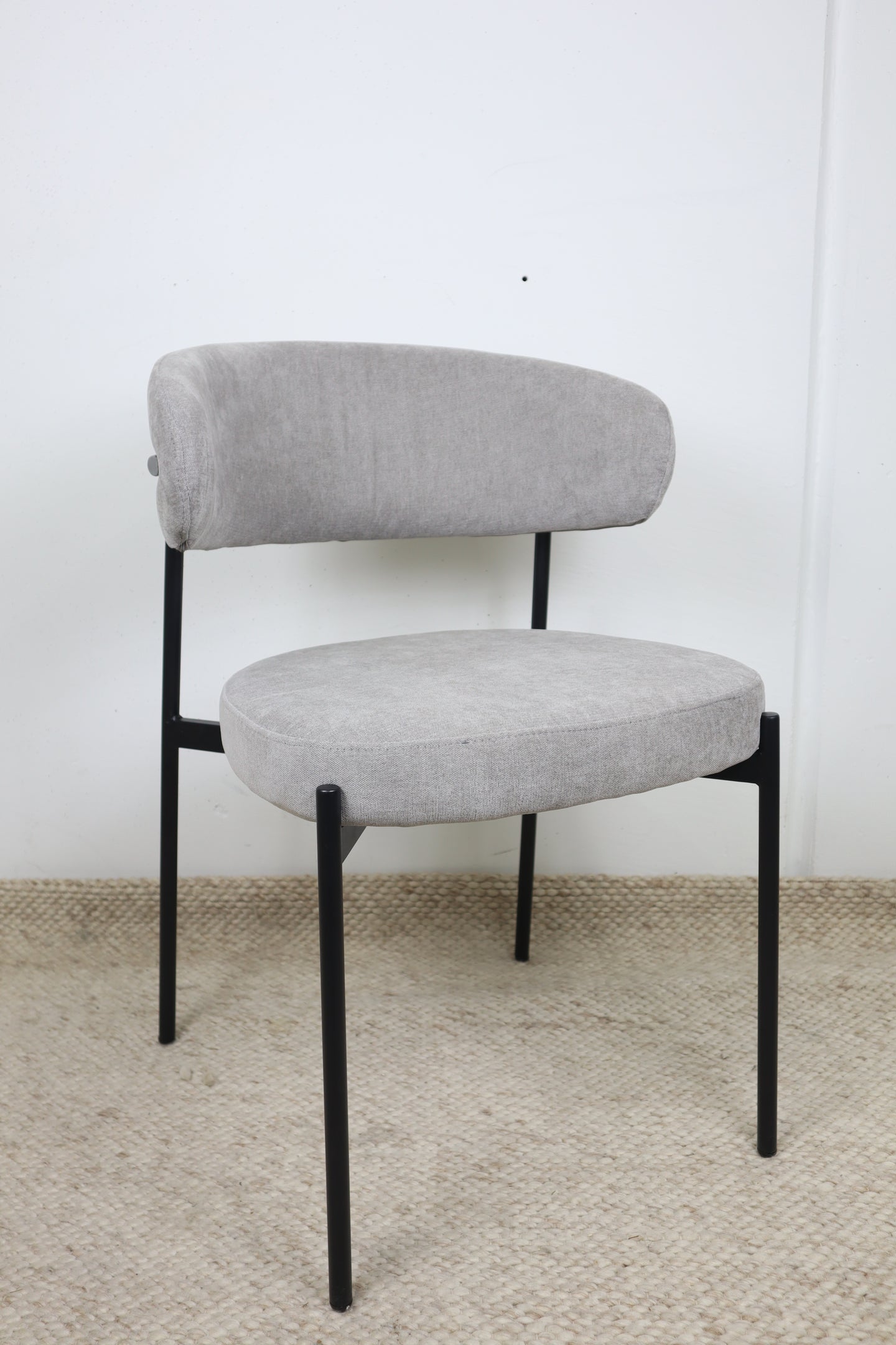 WADE GREY FABRIC DINING CHAIR