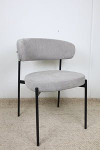 WADE GREY FABRIC DINING CHAIR