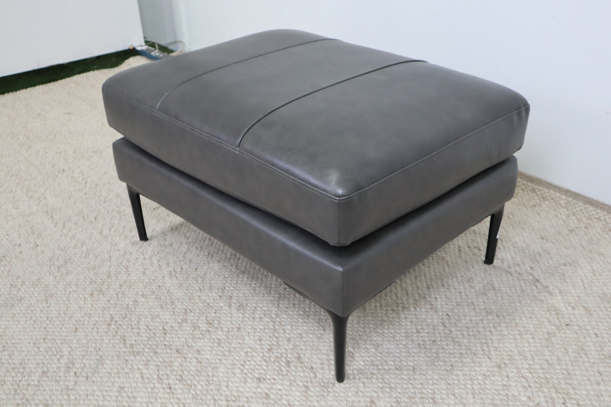 JADE GREY OTTOMAN