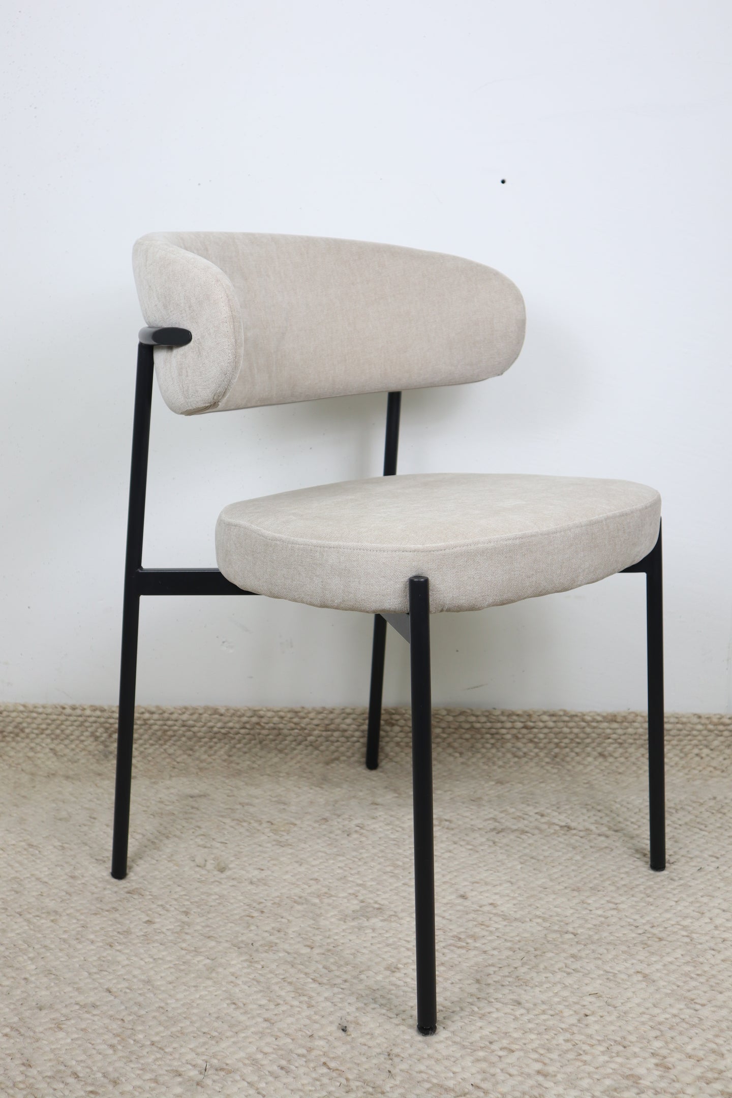 WADE NATURAL FABRIC DINING CHAIR