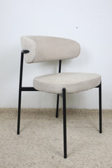 WADE NATURAL FABRIC DINING CHAIR