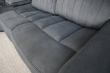 PAYTON DARK GREY FABRIC ELECTRIC CORNER LOUNGE