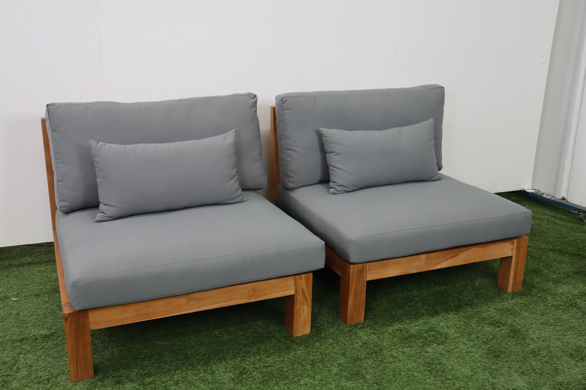 JEANNIE TEAK 3PCE OUTDOOR SETTING
