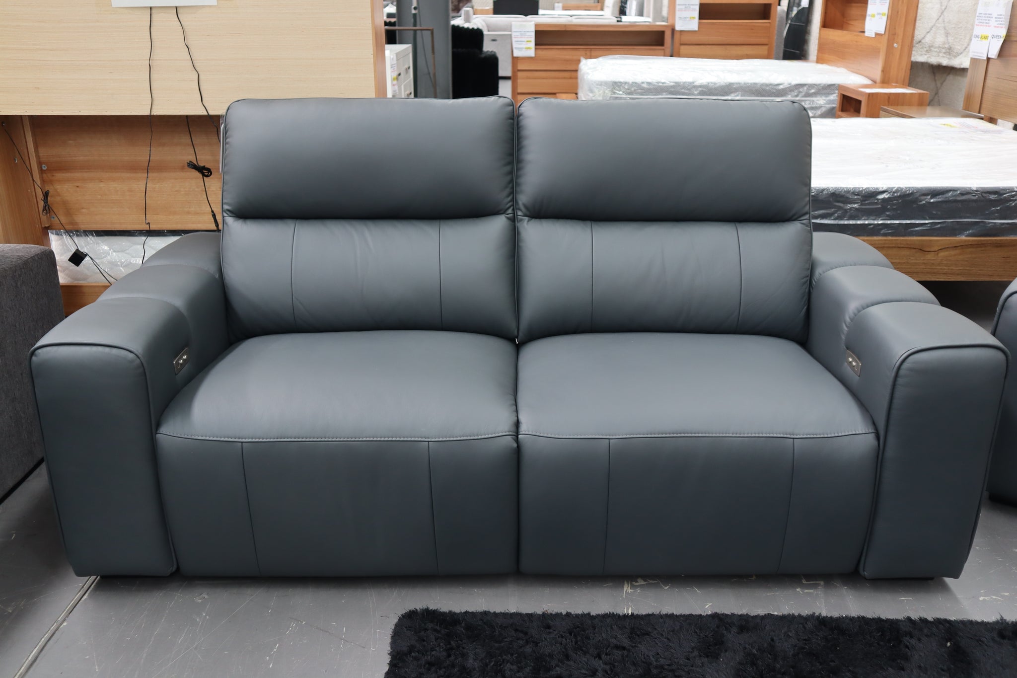 CARLTON DARK GREY 2 SEATER