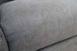 HALLE N6 DARK GREY FABRIC 2 SEATER