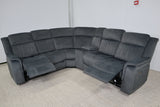 PAYTON DARK GREY FABRIC ELECTRIC CORNER LOUNGE