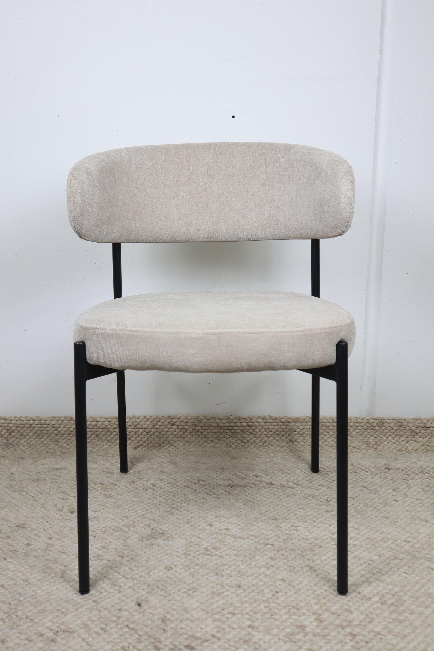 WADE NATURAL FABRIC DINING CHAIR