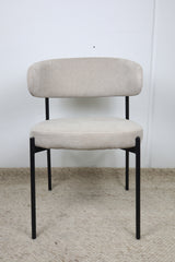 WADE NATURAL FABRIC DINING CHAIR