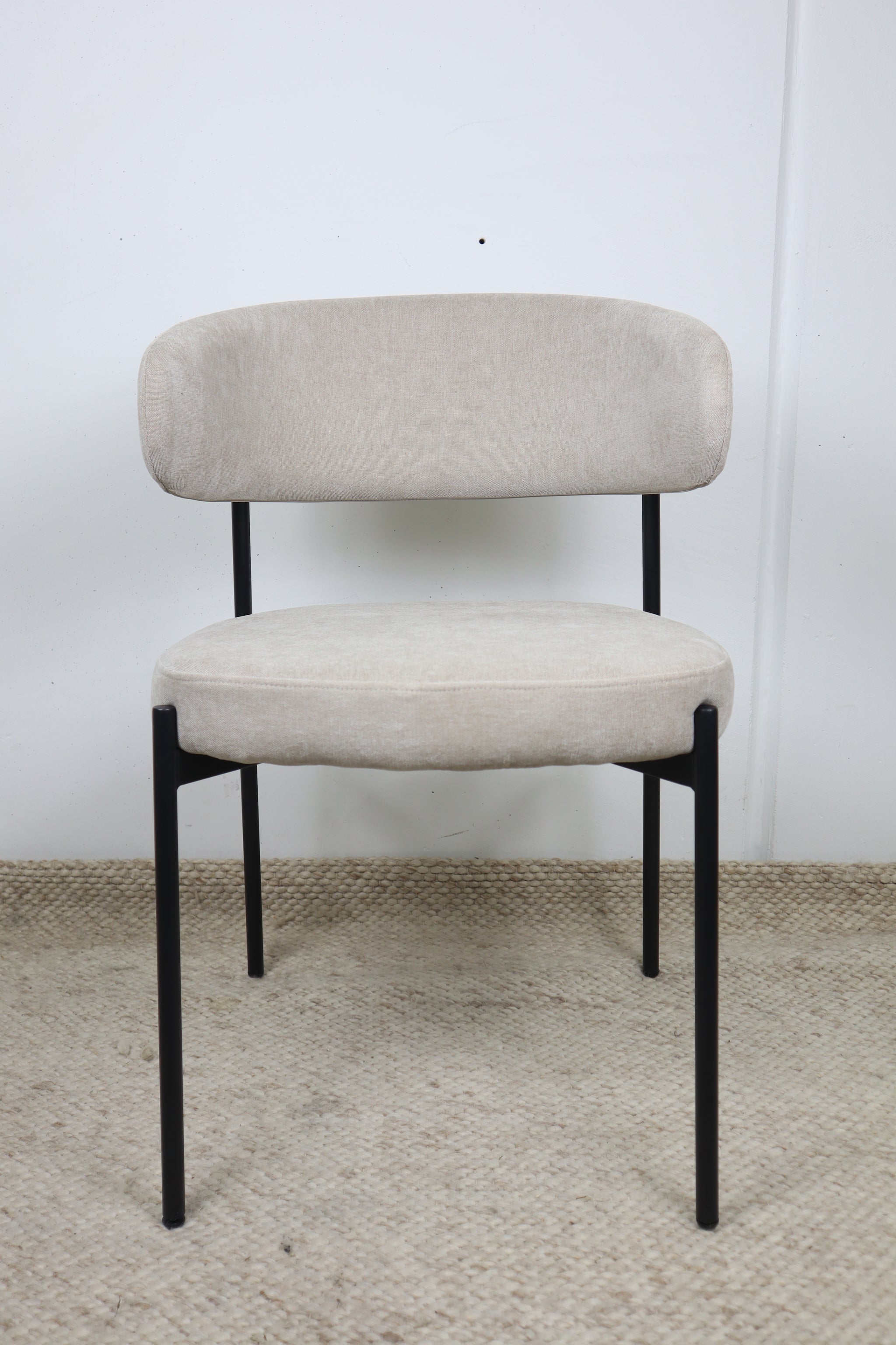 WADE NATURAL FABRIC DINING CHAIR