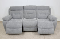 JAMIE GREY FABRIC ELECTRIC 3 SEATER