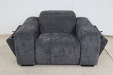 NOAH CHARCOAL FABRIC ELECTRIC RECLINER
