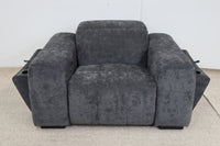NOAH CHARCOAL FABRIC ELECTRIC RECLINER