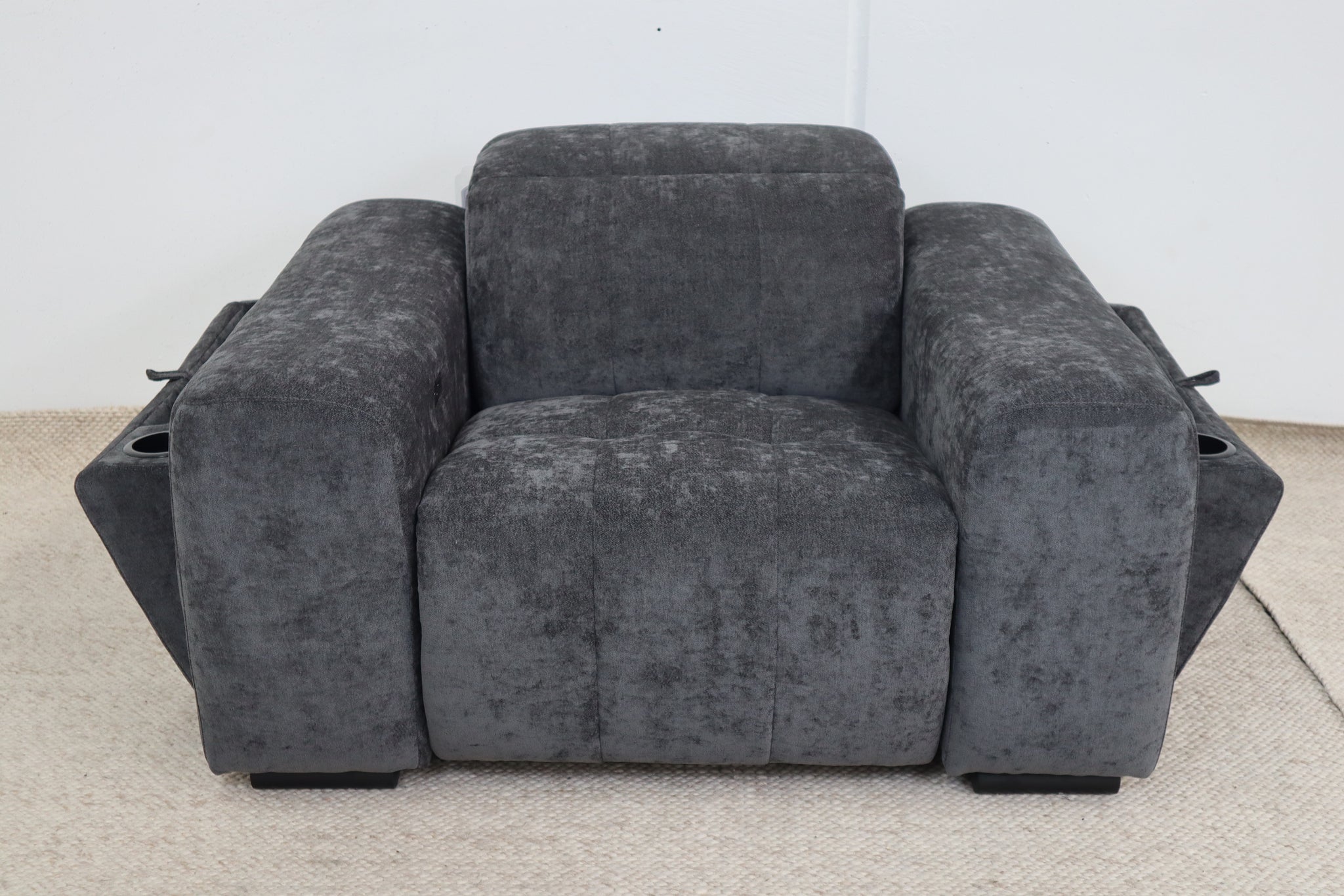 NOAH CHARCOAL FABRIC ELECTRIC RECLINER