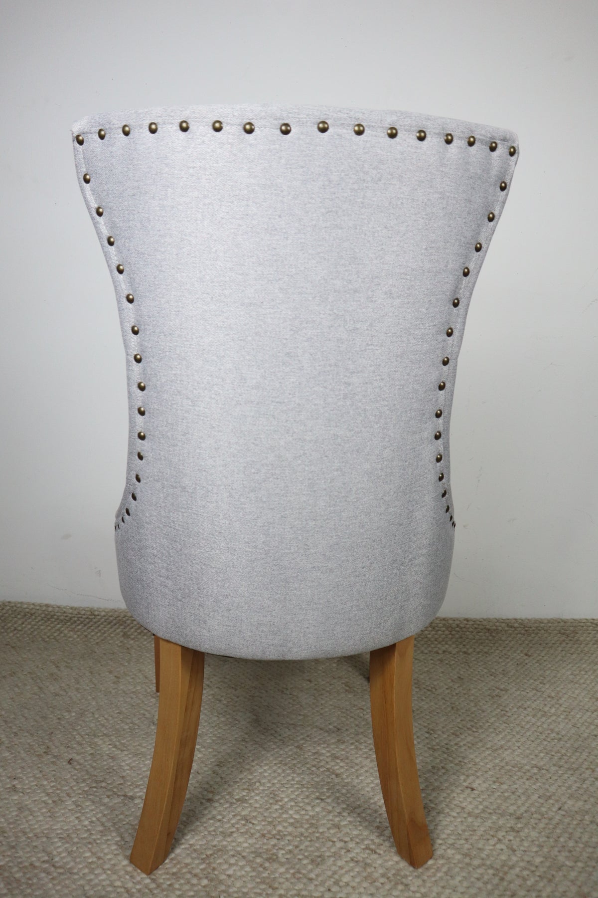 LUCY LIGHT GREY FABRIC DINING CHAIR