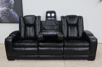 JASPER BLACK 3 SEATER