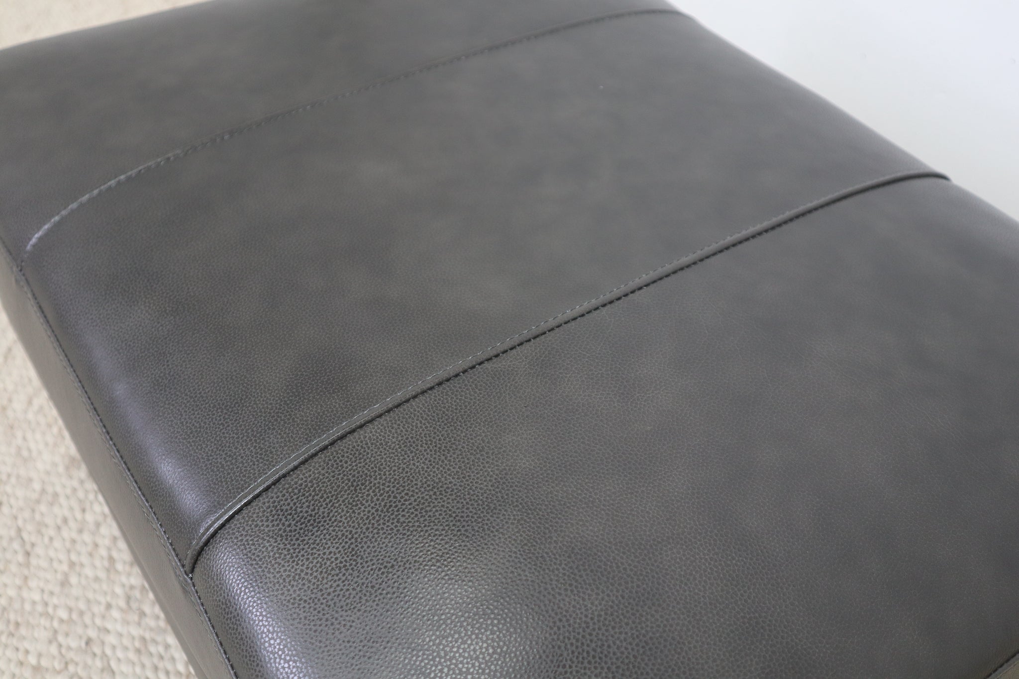 JADE GREY OTTOMAN