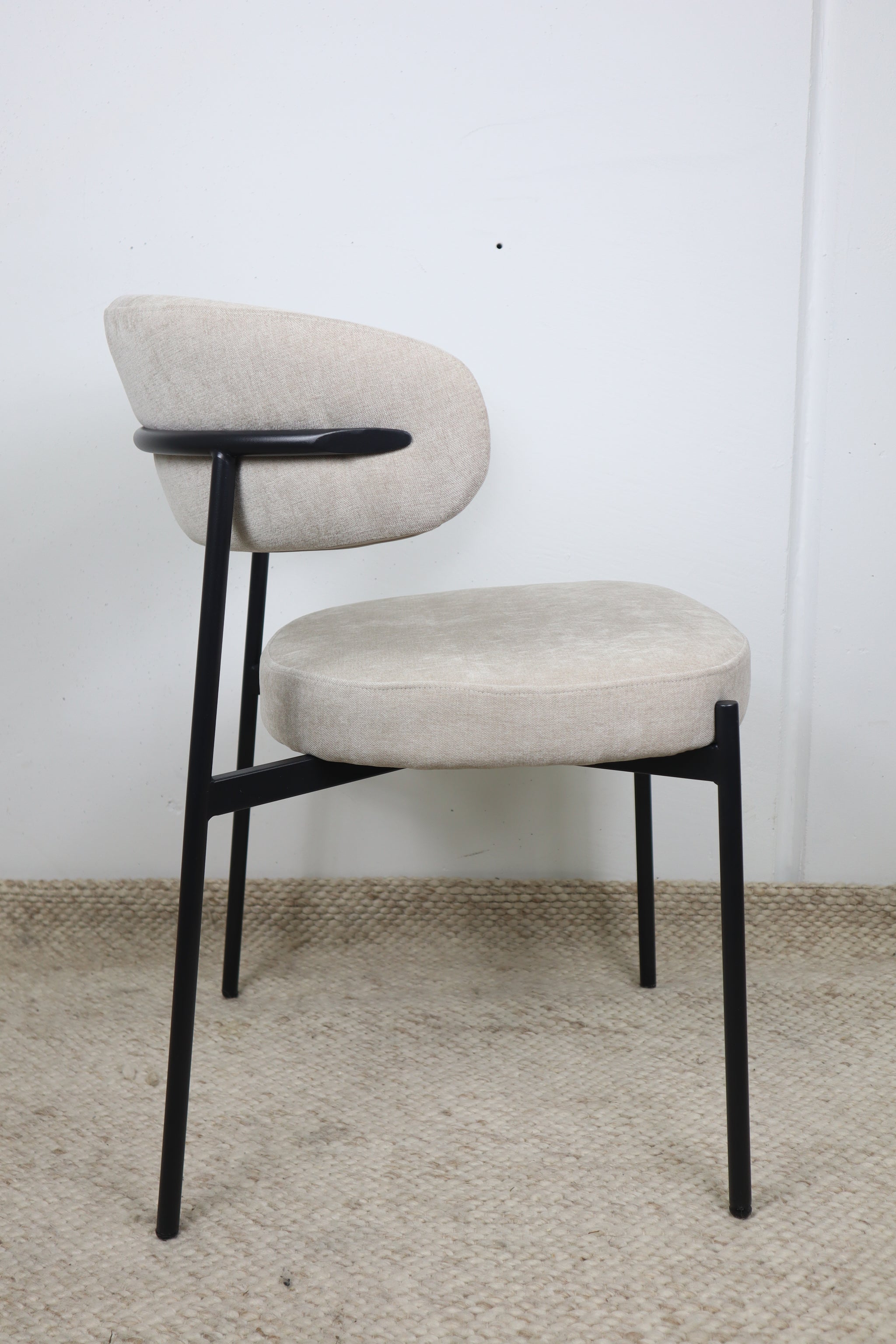WADE NATURAL FABRIC DINING CHAIR