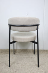 WADE NATURAL FABRIC DINING CHAIR