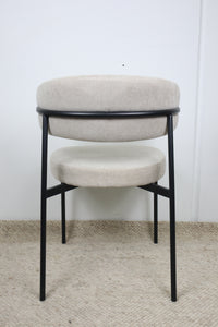 WADE NATURAL FABRIC DINING CHAIR