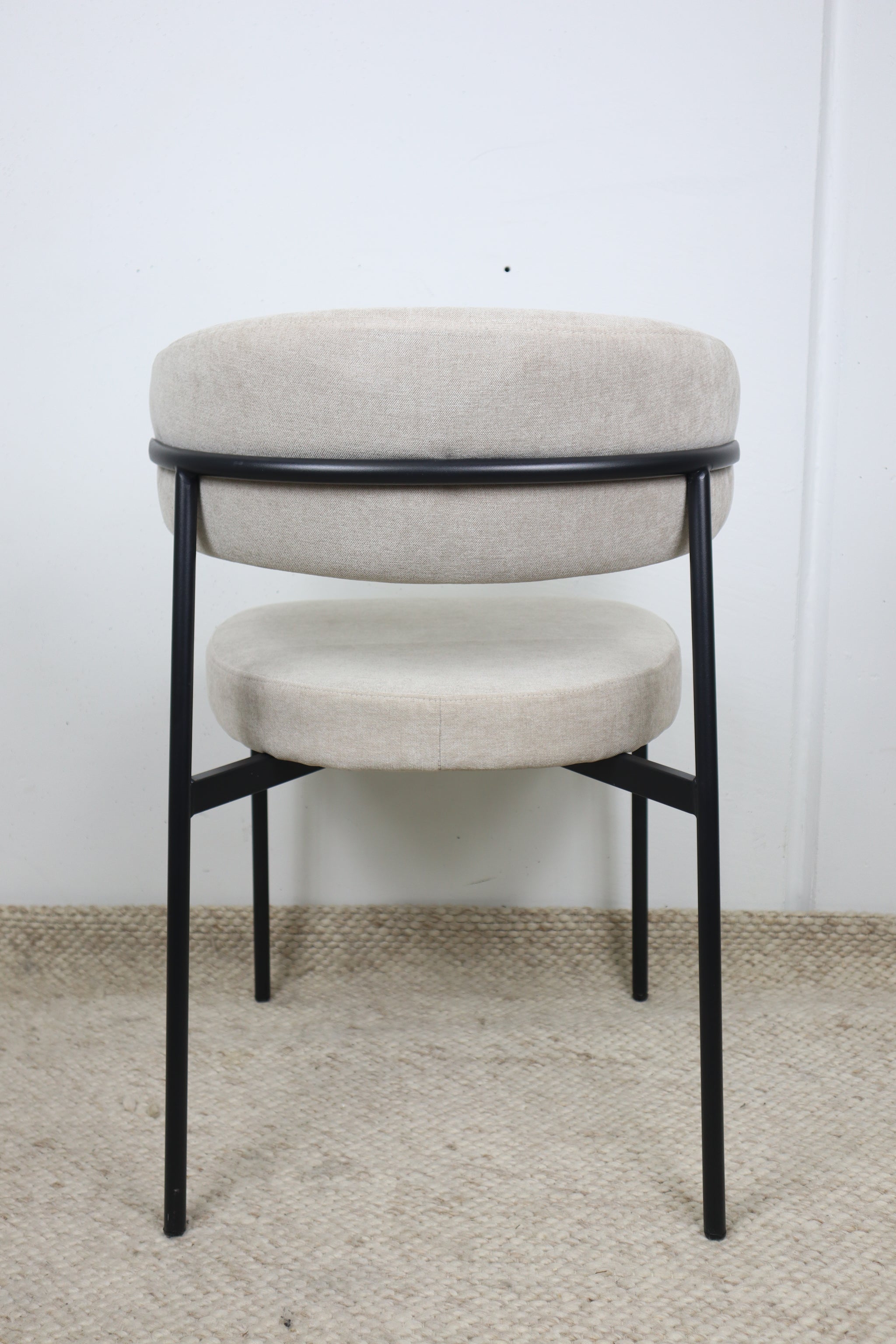 WADE NATURAL FABRIC DINING CHAIR
