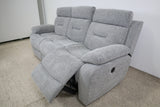 JAMIE GREY FABRIC ELECTRIC 3 SEATER