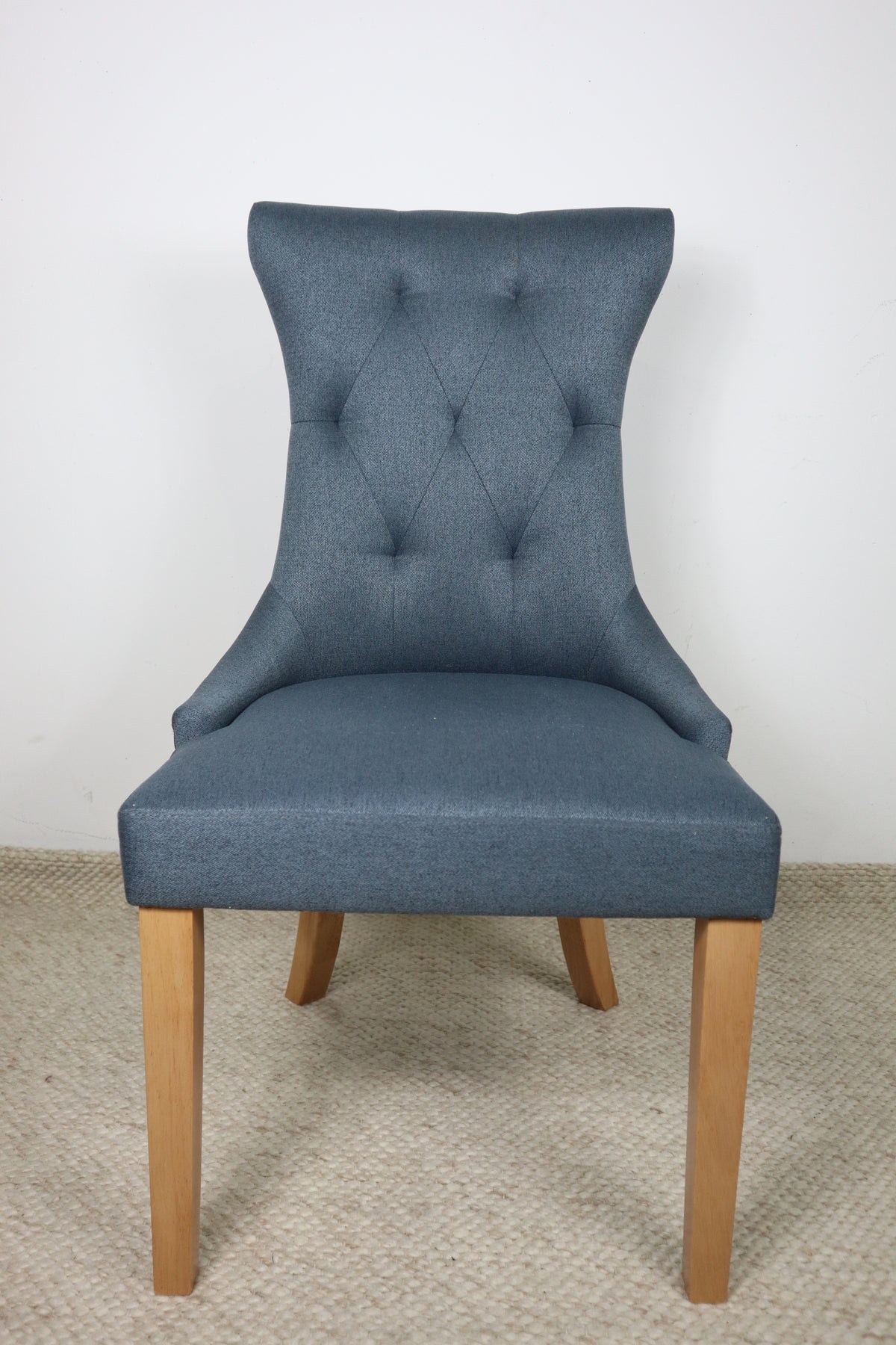 LUCY DENIM FABRIC DINING CHAIR